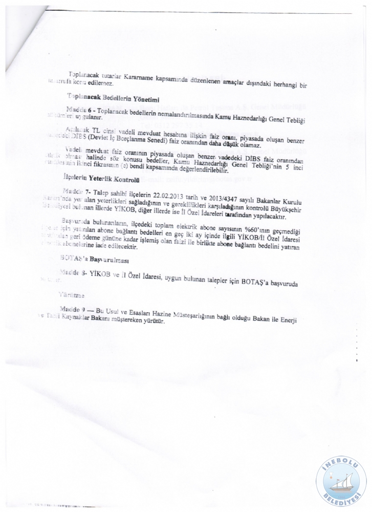 BELEDYE BAKANIMIZDAN NEBOLU'YA DOALGAZ MJDES