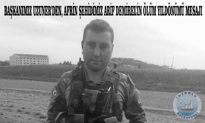 BAKANIMIZ UZUNERDEN, AFRN EHDMZ ARF DEMRELN LM YILDNMNDE MESAJ
