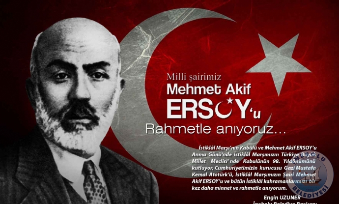 BAKANIMIZIN, STKLAL MARININ KABULNN 98. YILDNM VE MEHMET AKF ERSOY'U ANMA GN MESAJI