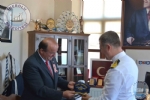 Tcg Yavuz Frkateyni Komutanndan Belediyemize Ziyaret