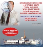 Bakan Uzuner'in stiklal Madalyal lemize Armaan