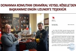 DONANMA KOMUTANI ORAMRAL VEYSEL KSELEDEN  BAKANIMIZ ENGN UZUNERE TEEKKR