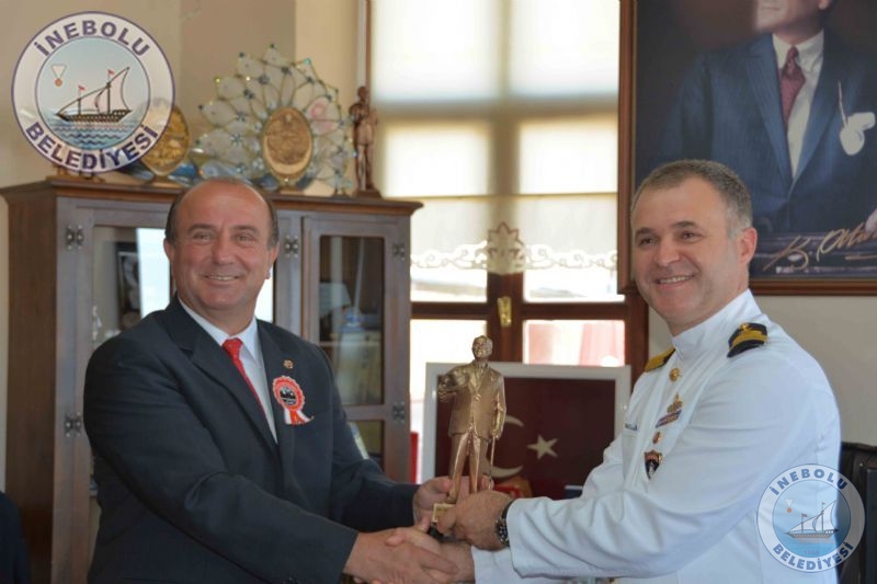 Tcg Yavuz Frkateyni Komutanndan Belediyemize Ziyaret