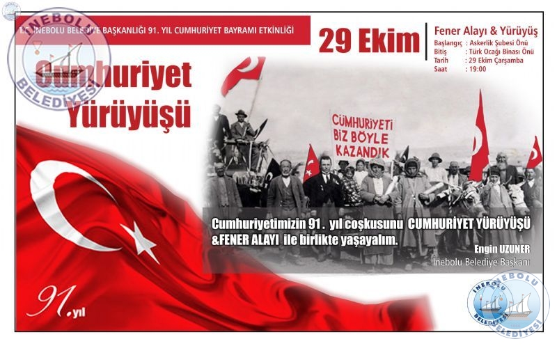 nebolu, Cumhuriyetimizin 91. Yln  Kutlamaya Hazrlanyor!