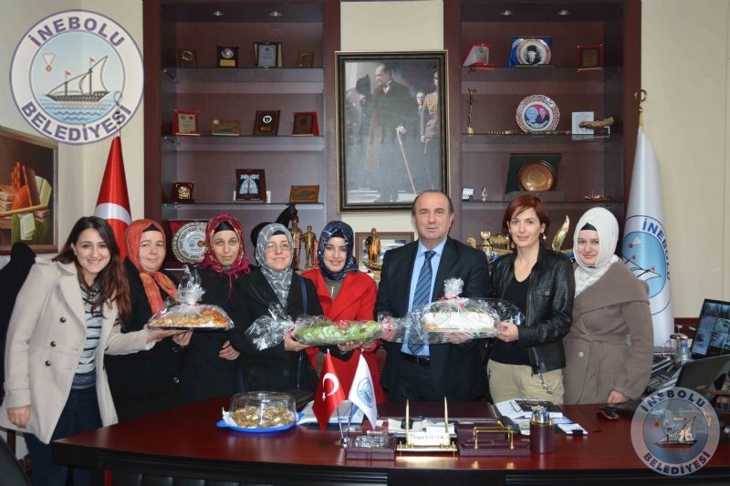 Pasta Kursu retici Ve rencilerinden Bakanmza Ziyaret