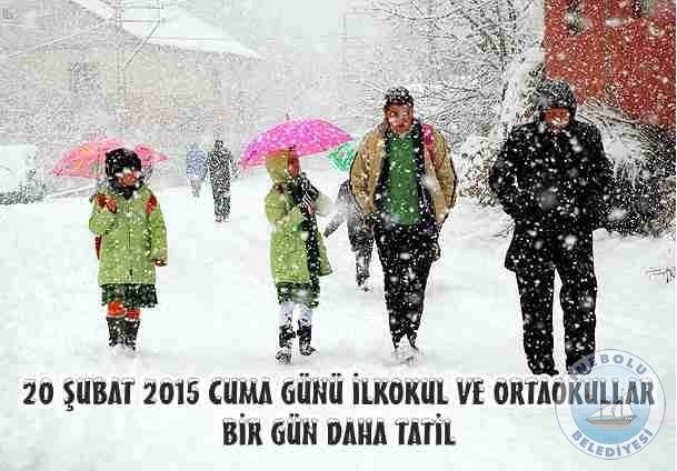 Olumsuz Hava artlar Nedeniyle Eitime Bir Gn Daha Ara Verildi.