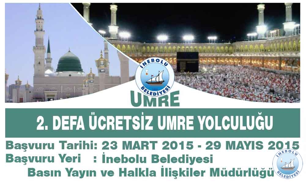 2. Defa cretsiz Umre Yolculuu