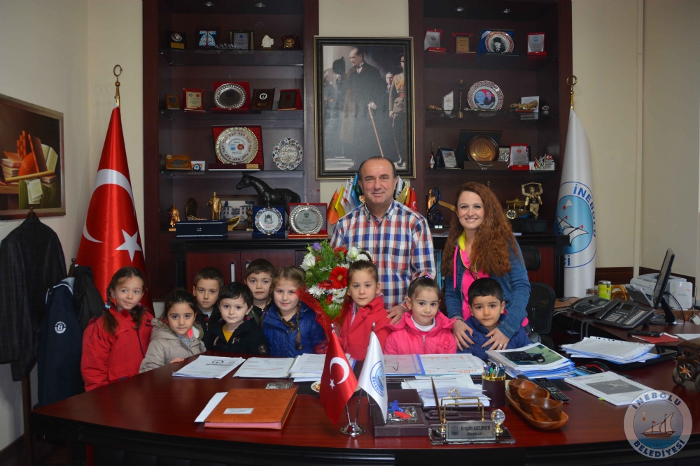 MEHMET BLENT ZYRK LKOKULU ANASINIFI RENCLERNDEN BAKANIMIZA ZYARET