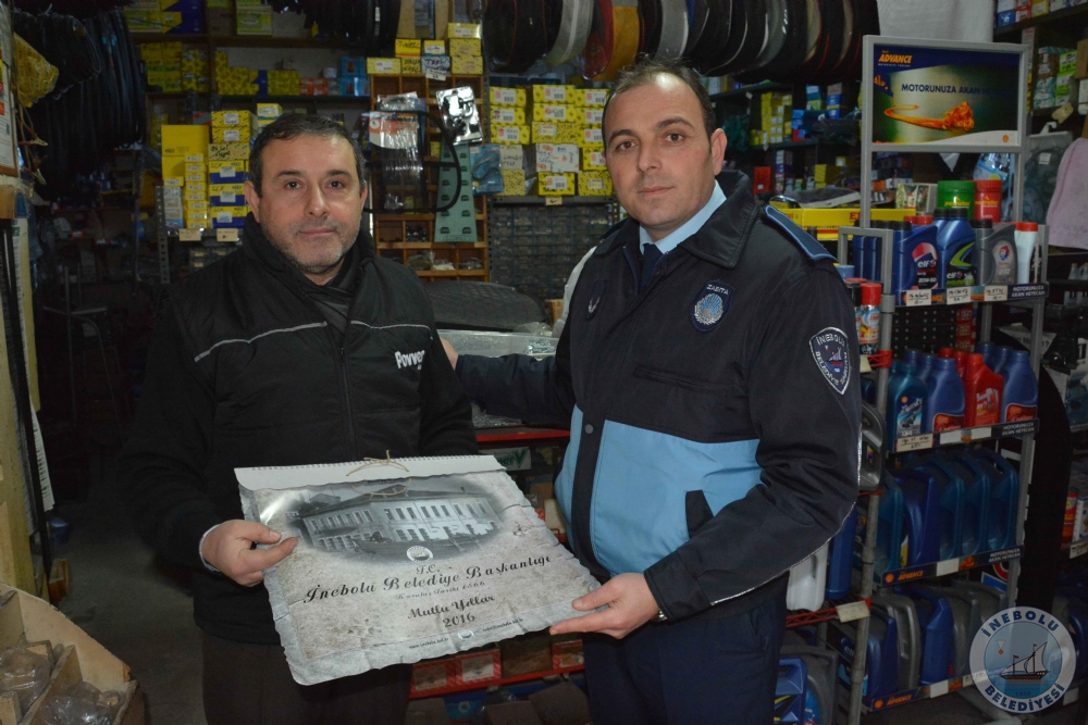 BELEDYEMZCE BASTIRILAN 2016 YILI TAKVM DAITILIYOR