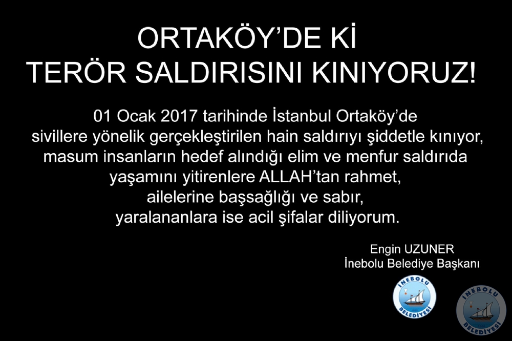 ORTAKY'DE K TERR SALDIRISINI KINIYORUZ!