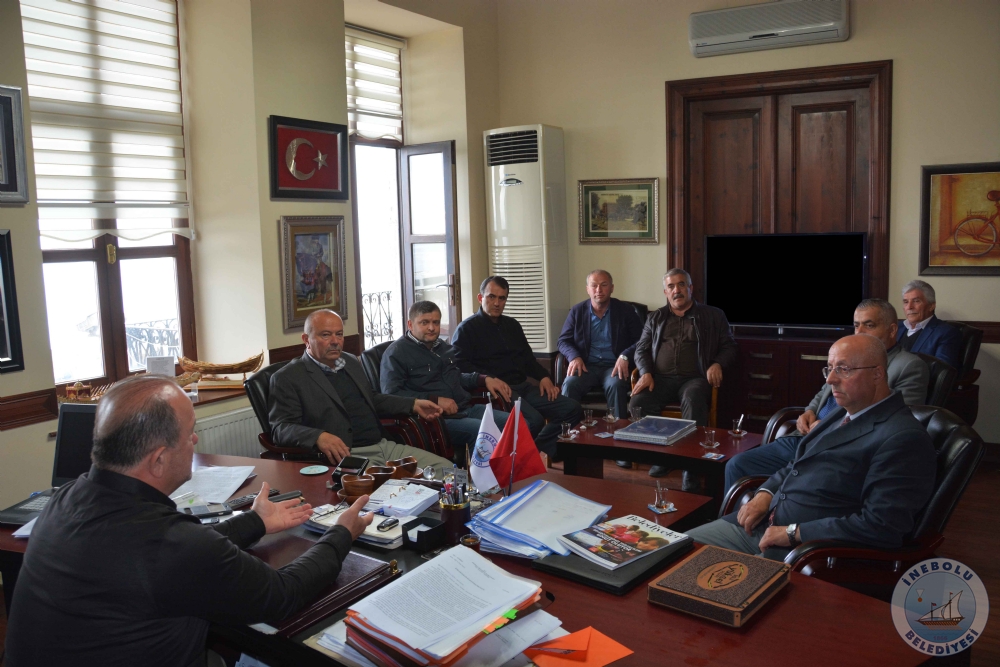 NEBOLU MUHTARLARI BRLEME VE DAYANIMA DERNENDEN BAKANIMIZA ZYARET