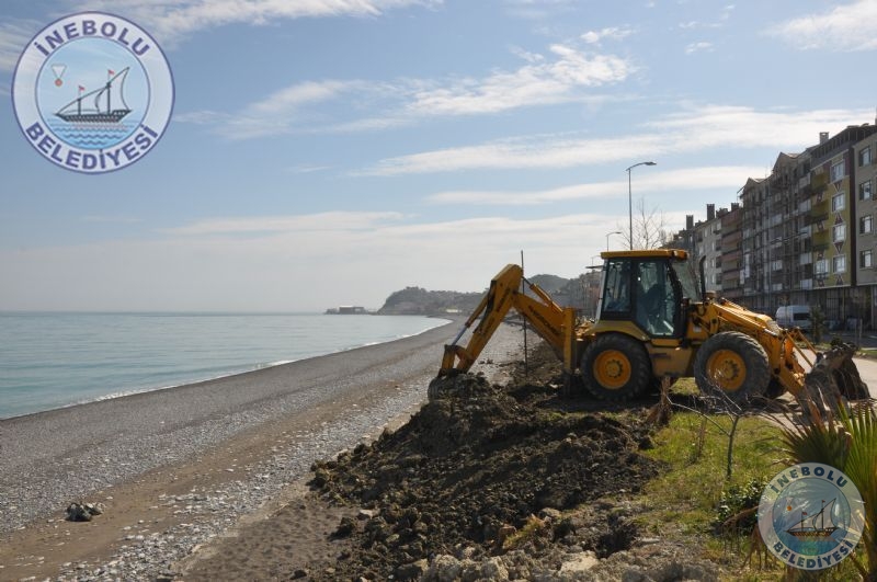 lemiz Boyran Sahil Band  Yry Gzergahna Toprak Takviyesi.