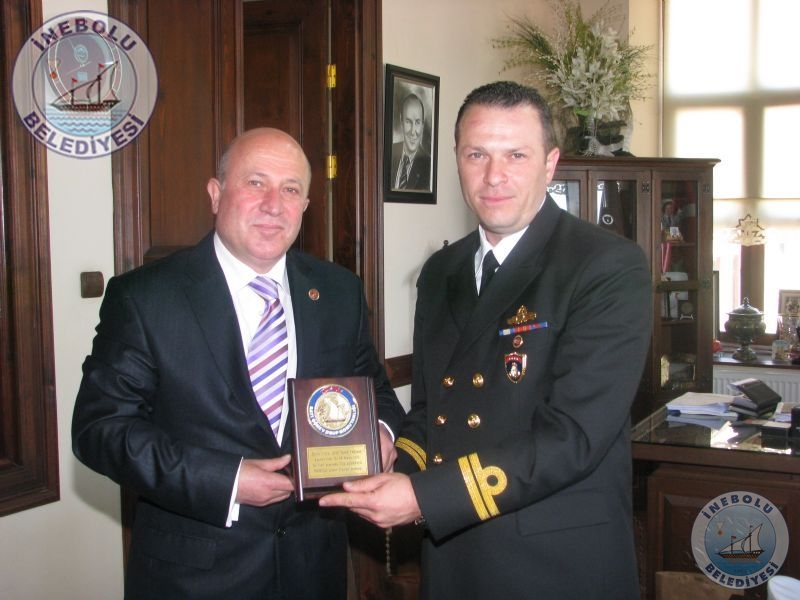 Tcg Volkan (p 343) Hcumbot Komutanndan Belediyemize Ziyaret!