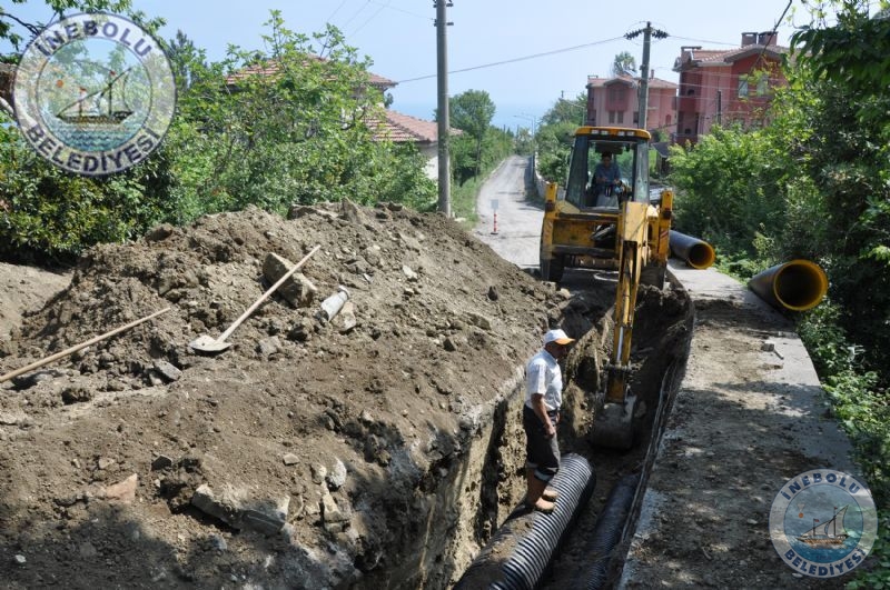 Cnrye Caddesindeki Altyap almalar Devam Ediyor