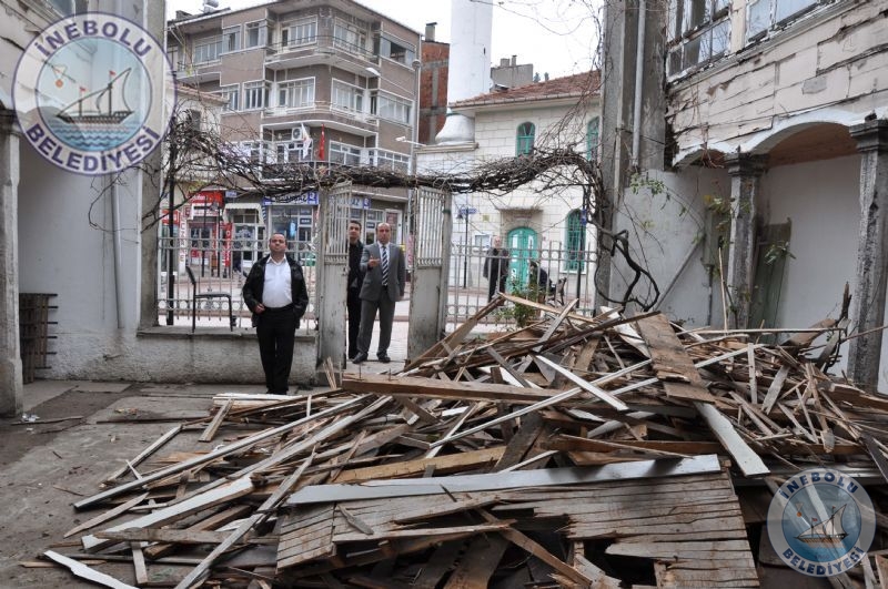 Belediye Eski Hizmet Binas Restorasyonu Tm Hzyla Devam Ediyor.