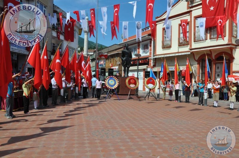 9 Haziran �nebolu �eref Ve Kahramanl�k G�n� �elenk T�reni