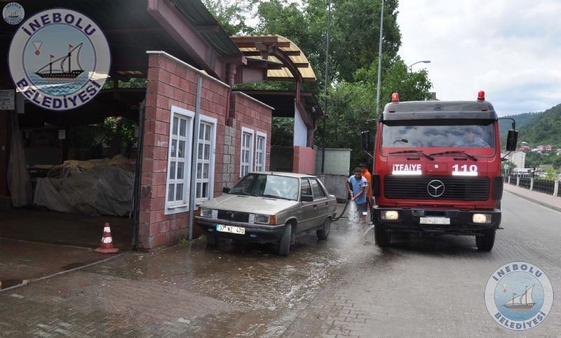 nebolu Pazar Yeri  Ykanarak Temizlendi