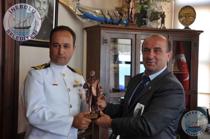 Tcg Fatih Frkateyni Komutanndan Belediyemize Ziyaret