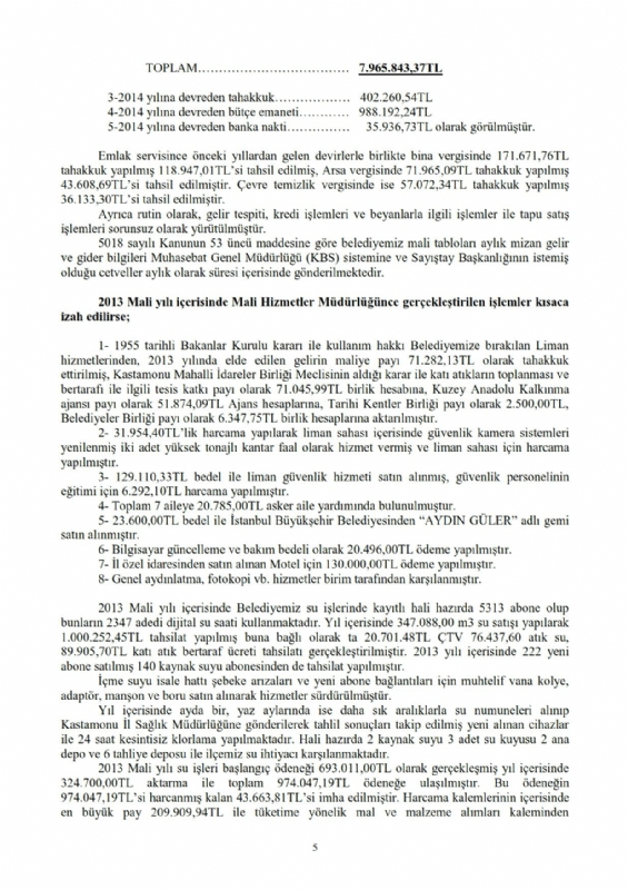 2013 Yl dare Faaliyet Raporu